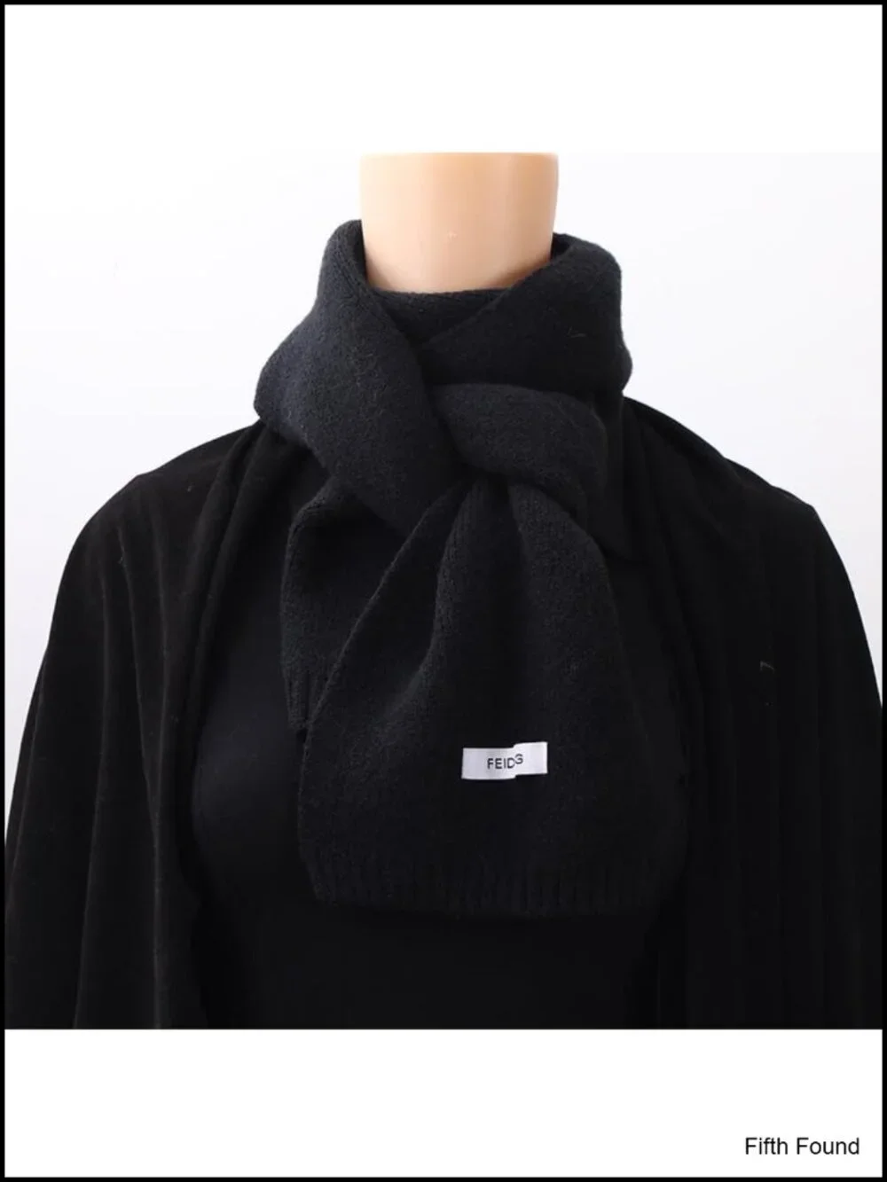 Knit Scarf Wool-Like Neck Warmer for Cold Weather
